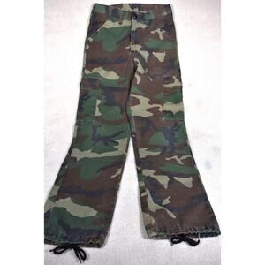 Liberty Camo Military Combat Pants Woodland Camouflaged Army Mens Sz S 31x31.5